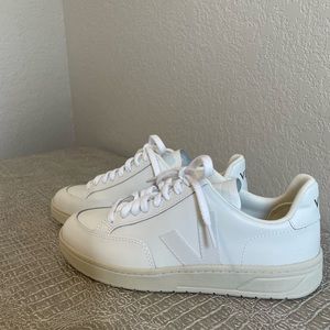 Veja V-12 Leather White Sneakers